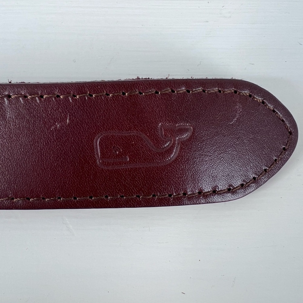 Vineyard Vines Belt pink and navy blue belt - Picture 13 of 13
